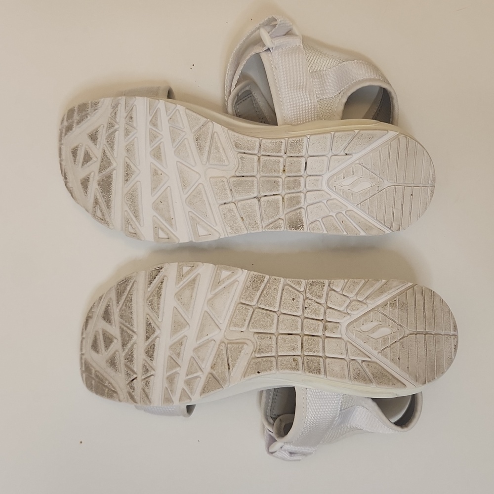 Skechers Women's Cali Uno New Sesh White Sandal Size 9 - Picture 9 of 10
